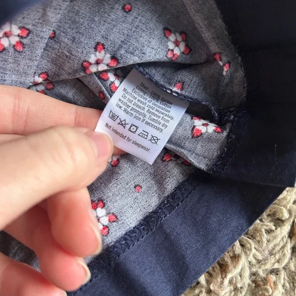 Janie and Jack Navy Red Floral Peplum Top NWT | Size 6-12 Months - Picture 5 of 6